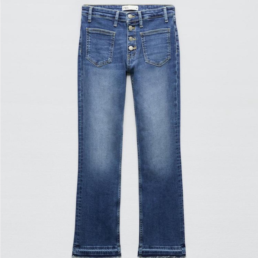 Zara front pocket bootcut ankle jeans - size 2